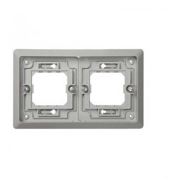 Marco Empotrar SIMON AQUA 2 Elementos Blanco IP55 4400620-030