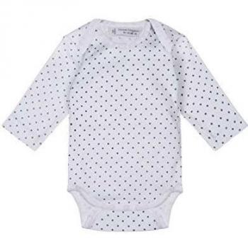 Sense Organics YVON Langarmbody mit Schlupfkragen unisex-Body Bebé niños    Weiß