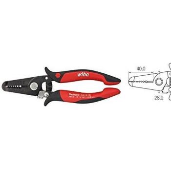 Pinza de pelar electrónica Wiha 0,8-2,6 mm² 165 mm