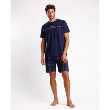 Pijama de Hombre Blue Stay Manga Corta en Color Azul Marino de la marca Admas