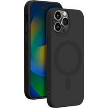 Funda de Silicona Negra Compatible con MagSafe para iPhone 15 Pro Bigben