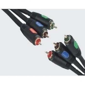 3 M RGB YUV YPbPr Component Video HD Cable Oro 274,32 cm, - Alta calidad es mejor que Component Video SVHS y material laminado, Proporciona una mayor imagen sobre Component Video Composite o S-Video Cable estándar