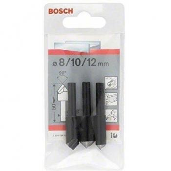 Bosch 2 608 596 667  - Set de 3 avellanadores cónicos - 50 mm / 6-8 mm / 8; 10; 12 mm