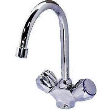 Grifo de Cocina Monomando Globo con Luz LED y Montaje en Pared
