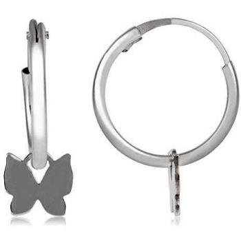 Córdoba Jewels | Pendientes en plata de ley 925 con diseño Aritos Mariposa