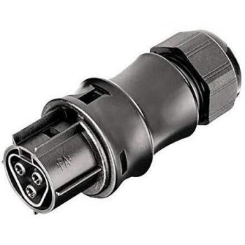 Wieland Gesis IP68 3-Pole Connector Socket with Screw Terminal for 6-10mm Cable