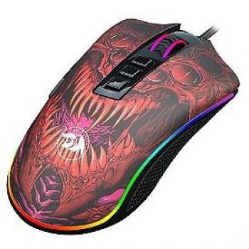 Ratón Gaming Redragon M724 Cablado 42G Ultraligero 12,400 DPI Óptico 5 Botones Programables