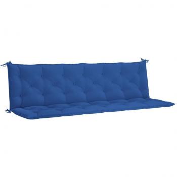 Blue Oxford Fabric Garden Bench Cushion 78.7x(19.7+19.7)x2.8
