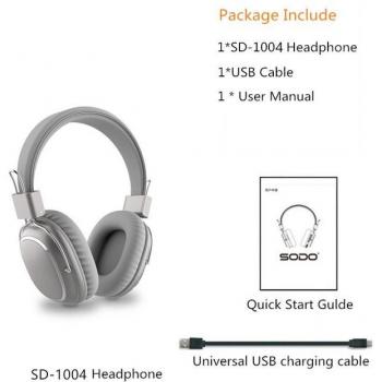 Auriculares Inalámbricos SODO 1004 Plegables Estéreo Bluetooth 5.0 con Micrófono y Soporte para Tarjeta TF