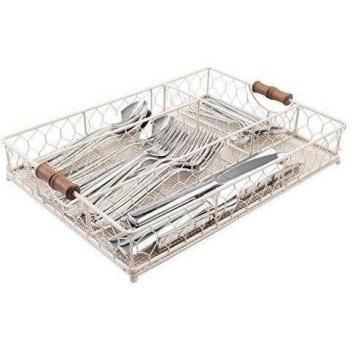 T & G Woodware Provence bandeja de cajón para cubiertos en rústico crema Wireware - 23048