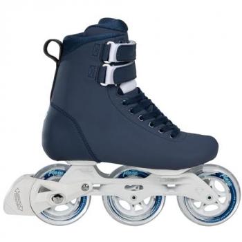 Powerslide Patines en Línea Pheme Ocean 100 para Mujer - Color Oceánico, Talla Ajustable, Ruedas de 100 mm, Chasis de Aluminio, Sistema de Cierre con Hebilla y Cordones,