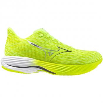Mizuno Wave Rider 28 Neutral Running Shoe Men - Lime - Size: 10
