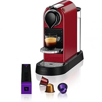 Cafetera de cápsulas Nespresso Krups Citiz Roja 1260W 19 bares con depósito extraíble
