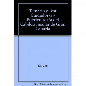 Temario y Test Cuidador/a - Puericultor/a del Cabildo Insular de Gran Canaria