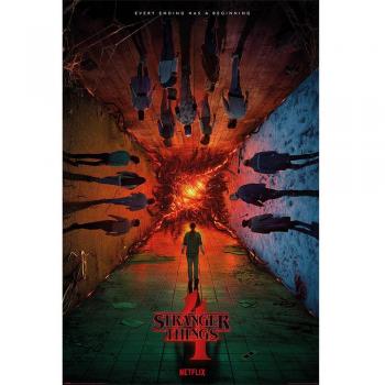Stranger Things Temporada 4 Póster Todo Final Tiene un Comienzo Maxi Tamaño 91.5x61cm