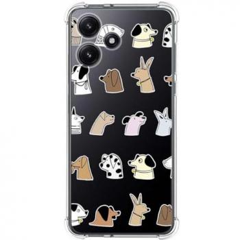 Funda de Silicona Antigolpes para Xiaomi Redmi 12 5G con Diseño de Perros y Dibujos