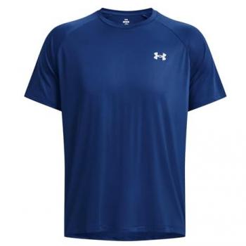 Camiseta de Manga Corta Tech Reflective para Hombre Azul L Regular Under Armour