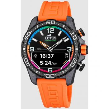 LOTUS - Reloj de hombre 20000/7 Connected D con correa de caucho naranja, multicolor