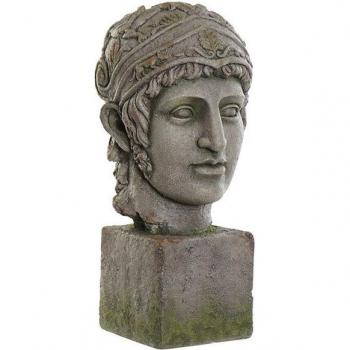 Figura decorativa de fibra de vidrio mujer
