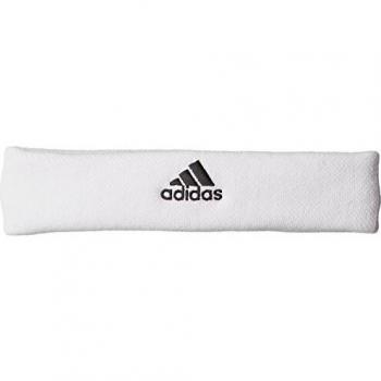 Adidas Tennis Headband Head Band, Unisex Adulto, White/Black, OSFY