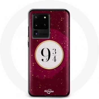 Funda Flexible Harry Potter para Samsung Galaxy S20 Ultra - Protección Rojo - Vía 9 3/4