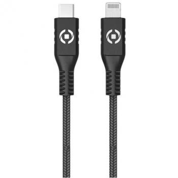 Cable USB Celly de conector Lightning 2 m Negro