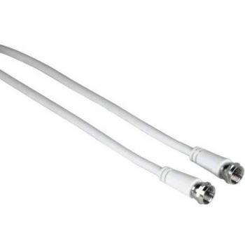 Cable coaxial SAT F-Stecker 1,5 m 75 dB doble apantallado para TV Full HD 4K UHD HDR DVB-S2