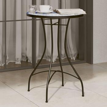 vidaXL Mosaic Bistro Table Ø50x70 cm Ceramic Blue and White