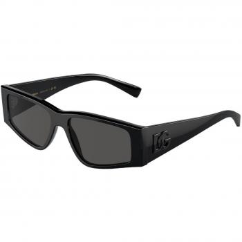 Dolce & Gabbana DG4453F Asian Fit 501/87 Men's Sunglasses Black Size 55