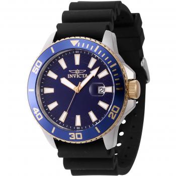 Reloj de pulsera Invicta Pro Diver 46092 - Cuarzo - Acero Inoxidable - 45 mm - Correa Negra - Esfera Azul para Hombre