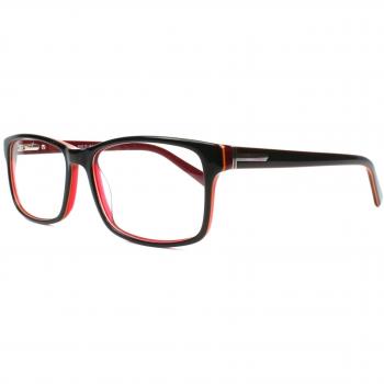 Rectangle Montura completa Plástico Rojas Gafas Recetadas para Hombre - Gafas Anti-Azules - SmartBuy Collection