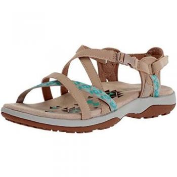 Skechers Reggae Slim-Vacay, Sandalias de Talón Abierto Mujer, Beige