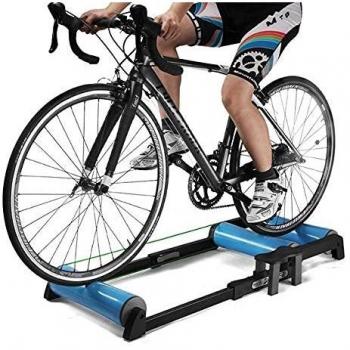 Rodillo Bicicleta Ajustable, Rodillos Bicicletas para Entrenamiento Interior, Rodillos bicis Interior y Exterior