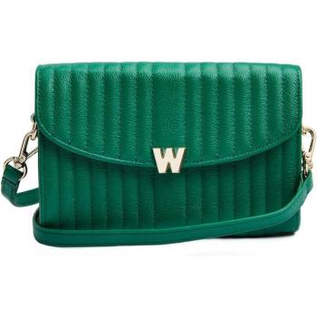 Wolf Mimi Green Leather Crossbody Bag