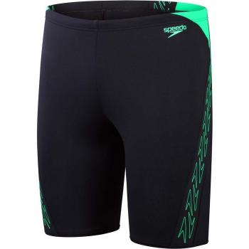 Bañador de Hombre Speedo Hyperboom Splice Jammer en Azul Verde - Talla 34 pulgadas