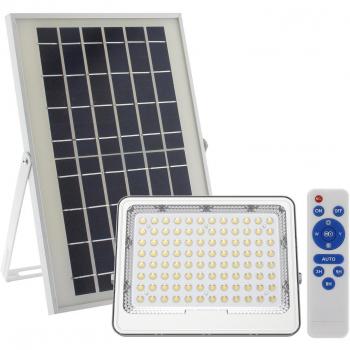 Foco Proyector LED Solar Autónomo con Panel Solar Policristalino y Sensor de Luminosidad