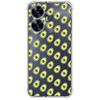 Funda Antigolpes de Silicona Personalizada para Realme C55 con Diseño de Aguacate