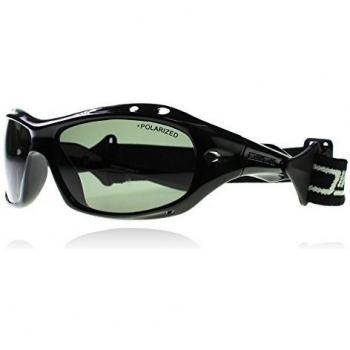 Dirty Dog 53397 Black Dd Wetglass Curl Ii Float Wrap Sunglasses Polarised Fishing, Lens Category 3 Size 62mm