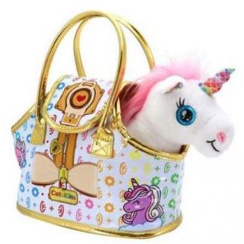 Peluche Cutekins Unicornio con Bolso de Diseño