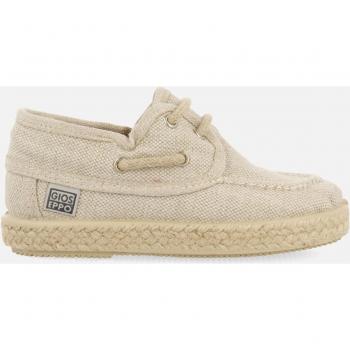 Gioseppo - Alpargatas de niño en tejido de estilo náuticos con detalles en yute, color beige, cómodas y resistentes