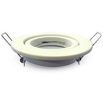 Porta Faretto LED GU10 Orientable Blanco Redondo SKU-3469