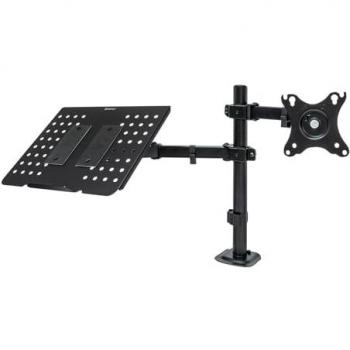 Soporte de Mesa Unykach UK1420 con Brazo Articulado para Monitor de 10”-32” y Soporte para Portátil - Giratorio, Inclinable, Extensible, Gestión de Cables, Peso Máximo