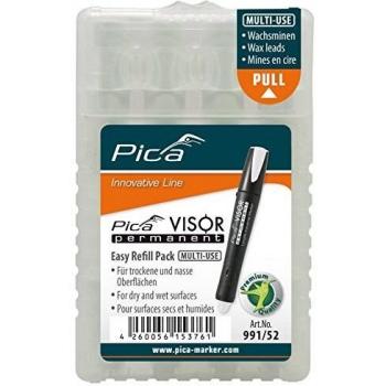 Set de 4 Minas Blancas Impermeables para Marcadores Permanentes Pica Visor - 991/52