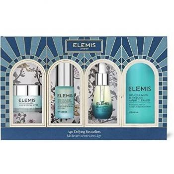 Estuche de Regalo ELEMIS Age-Defying Bestsellers - Incluye productos antienvejecimiento, formulaciones avanzadas, ingredientes naturales, ideal para todo tipo de piel, presenta un diseño elegante y es perfecto como regalo