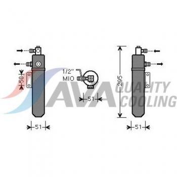 Secadora de aire acondicionado AVA COOLING MED271 con filtro deshidratante PRASCO MED271