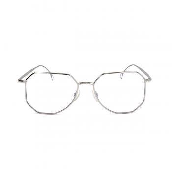 Saturnino Eyewear REPUBLIC 1 Armazones para Hombre Plateadas con lentes recetados de 56 mm