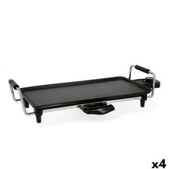 Plancha eléctrica de asar Dcook 2000W, 42.5x22cm, acero, cocina saludable sin aceite, superficie amplia y control de temperatura ajustable
