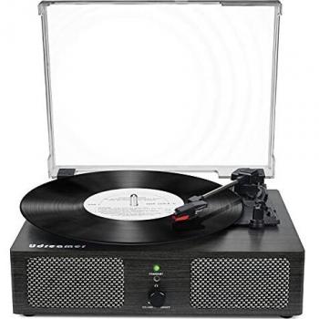 Tocadiscos de Vinilo Bluetooth con Altavoces internos y Cinturones USB accionados por un gramófono Retro-3 velocidades de Entretenimiento y decoración Familiar