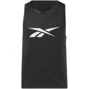 Camiseta de baloncesto Reebok mesh para hombre en color negro