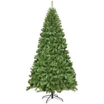 Árbol de Navidad Artificial Abeto de 2,3m con Base Sólida de Metal - Decoración para Casa y Oficina